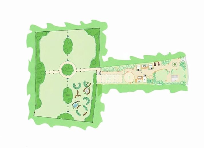 Rustikale Umgebung von Huisje in Eersel, Ferienhaus in den Kempen, Nordbrabant, mit laendlichem Charme.