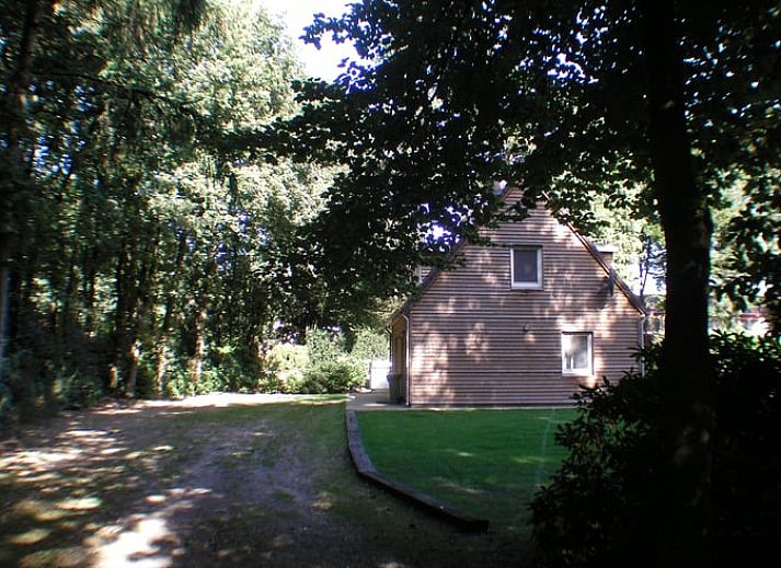 Terras van Huisje in Luyksgestel, vakantieaccommodatie in Noord Brabant.
