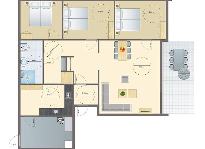 Unterkunft 413150 - Bungalow Kempen - Het Vennenbos | 6-persoons bungalow - Extra toegankelijk | 6