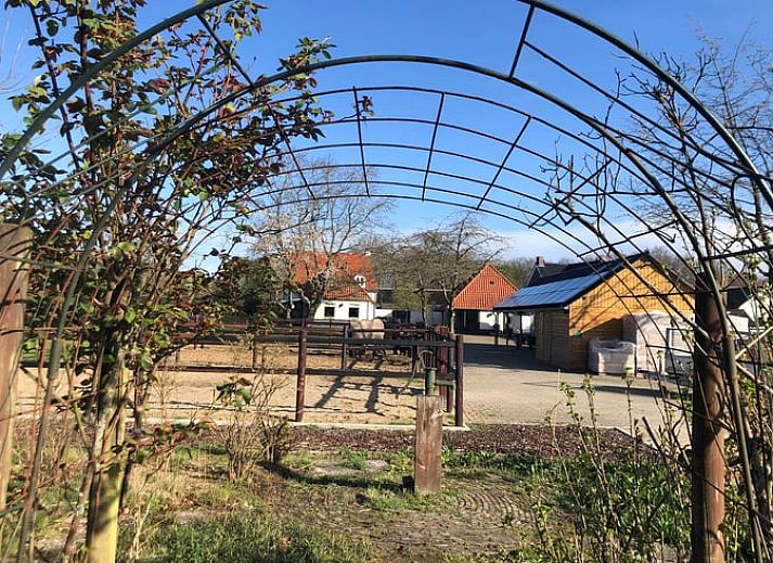 Lange Zufahrt zum Ferienhaus in Riethoven, Kempen, Nordbrabant.
