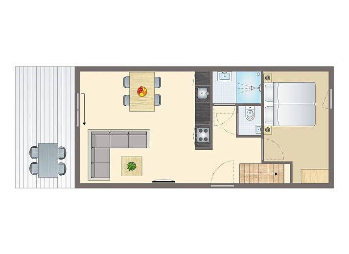 Guest house 420241 - Bungalow Hart van Brabant - 2-4-persoons lodge | 2-4B