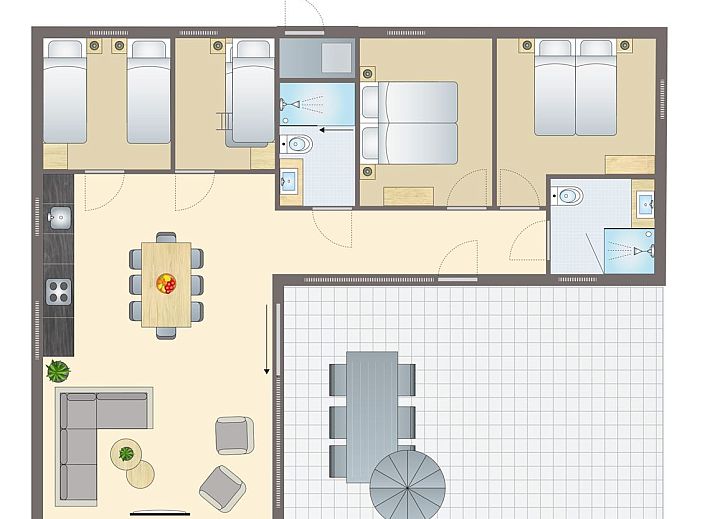 Guest house 420245 - Bungalow Hart van Brabant - 8-persoons lodge | 8B