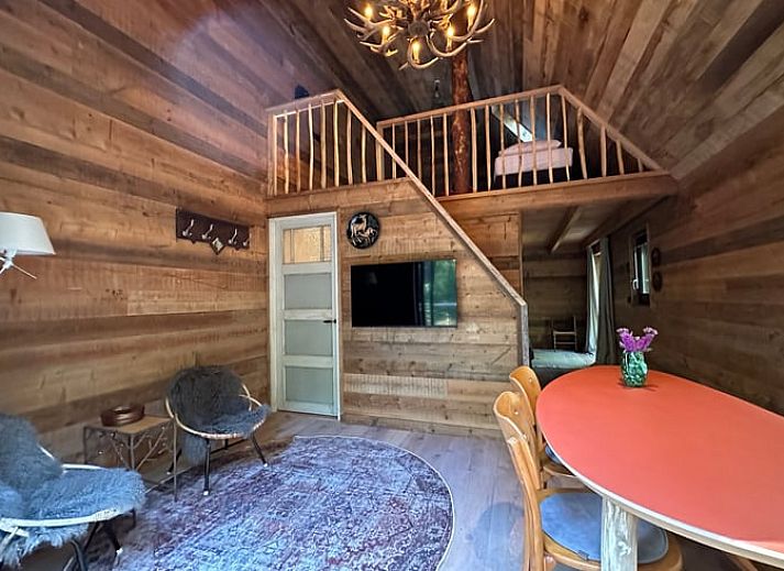 Cottage in Oisterwijk lit in the evening, vacation home in the Heart of Brabant, North Brabant.