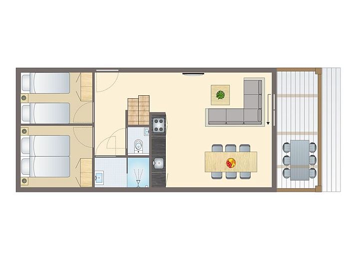 Verblijf 420257 - Bungalow Hart van Brabant - 4-6-persoons hondenlodge | 4-6BD