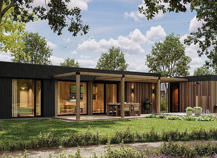 Moderne binnenruimte van Vrijstaande woning in Oisterwijk, vakantiehuis in Hart van Brabant, Noord Brabant.