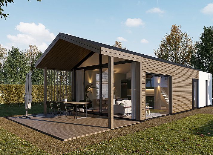 Moderne binnenruimte van Vrijstaande woning in Oisterwijk, vakantiehuis in Hart van Brabant, Noord Brabant.