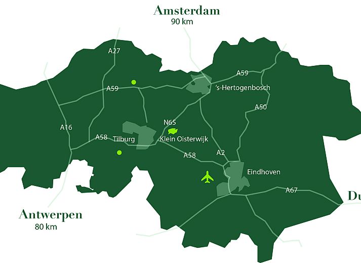 Freistehendes Haus in Oisterwijk mit groen Fenstern, Ferienhaus in Hart van Brabant, Nordbrabant.