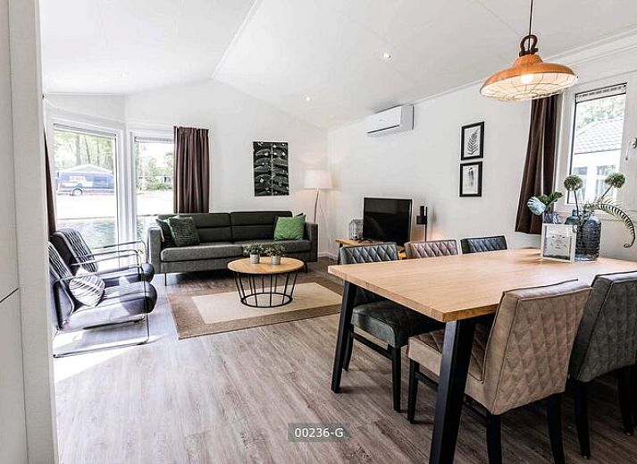 Floor plan of Ferox 5 persons vacation home in Cromvoirt, Heart of Brabant, North Brabant with modern layout.