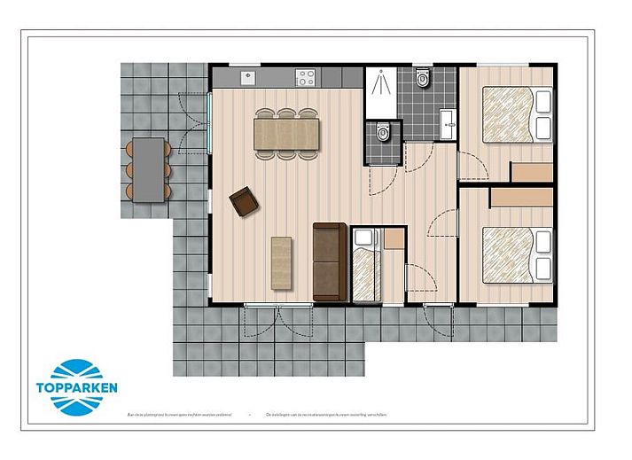 Leijhoeve 6 personen vakantiehuis met terras in Cromvoirt, Noord Brabant omgeven door groene natuur.