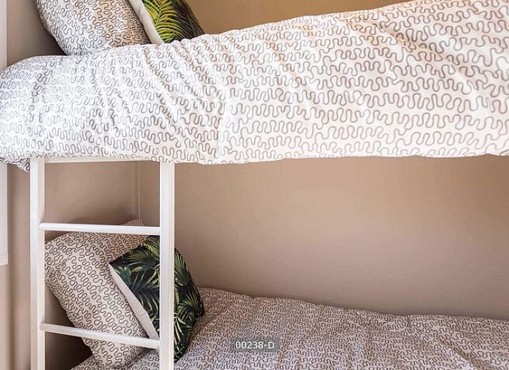 Plattegrond van Leijhoeve 6 personen in Cromvoirt, Hart van Brabant, toont indeling van het vakantiehuis.