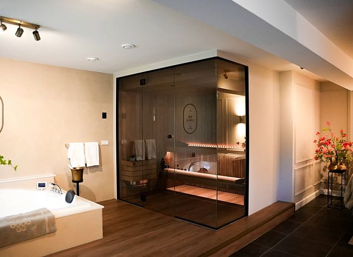 Gezellige woonkamer in Vakantiehuis in Moergestel, Hart van Brabant, Noord Brabant.