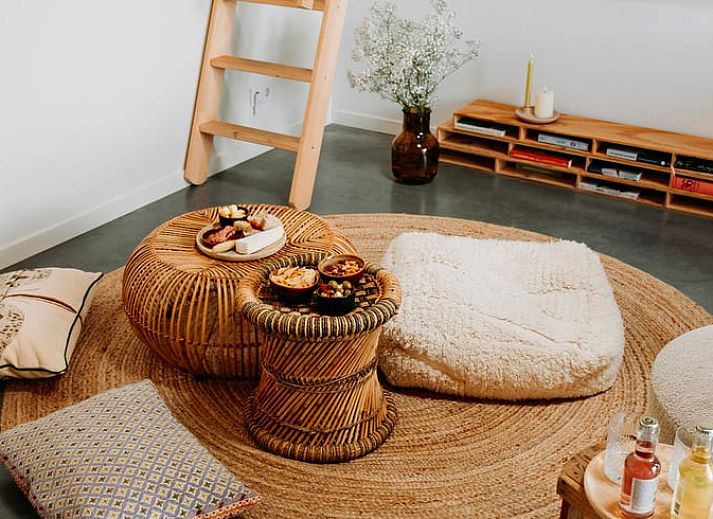 Rustic garden at Holiday home in Chaam, Heart of Brabant with shady spot and landscape views.