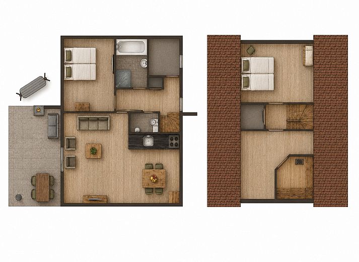 Verblijf 422126 - Vakantiewoning Hart van Brabant - Boshuys met Sauna & Veranda | 4 personen