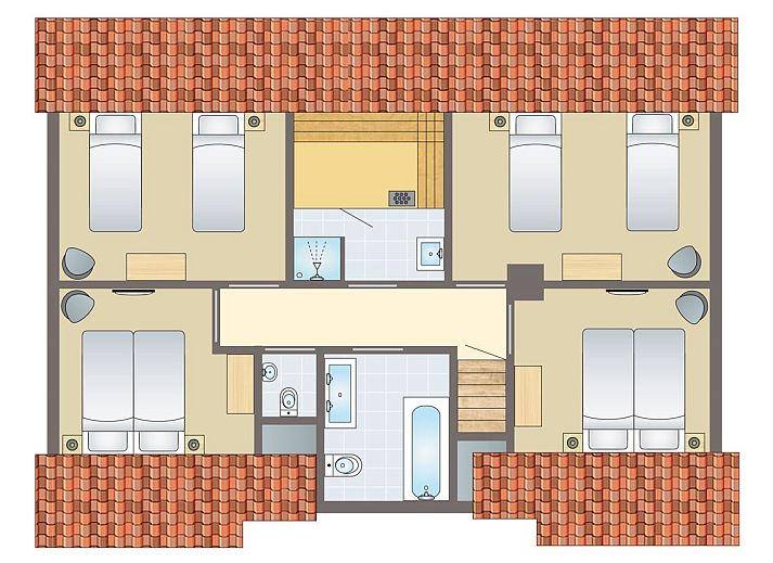 Guest house 4225137 - Bungalow Hart van Brabant - Kaatsheuvel | 10-persoons vakantiehuis | 10L