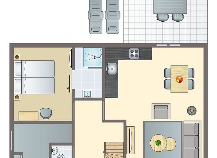 Guest house 422520 - Bungalow Hart van Brabant - Kaatsheuvel | 4-persoons vakantiehuis | 4L