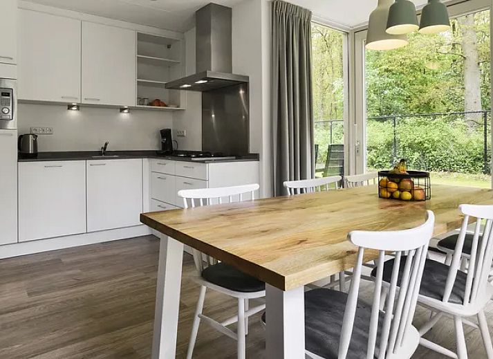 Kaatsheuvel 6-persoons vakantiehuis 6C in Hart van Brabant, Noord Brabant met charmante bakstenen gevel en groene tuin.