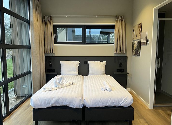 Stylish living room of Detached house in Kaatsheuvel, North Brabant overlooking green surroundings.