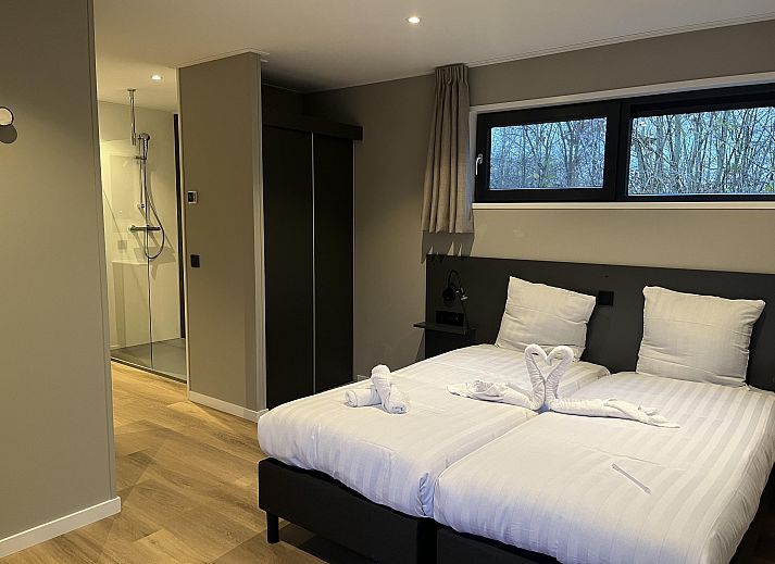 Stylish living room of Detached house in Kaatsheuvel, North Brabant overlooking green surroundings.