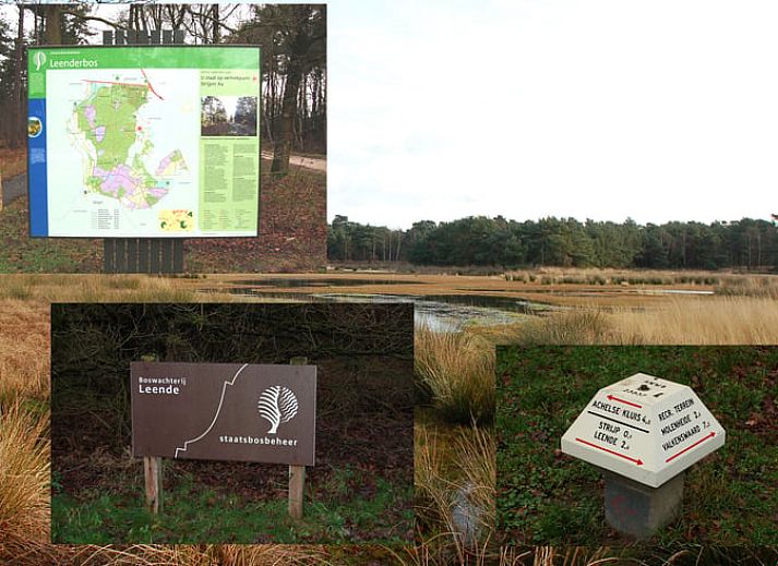 Gemuetliches Wohnzimmer im Ferienhaus in Leende, Nordbrabant mit bequemem Sofa und Gartenblick. Perfekt zum Entspannen.