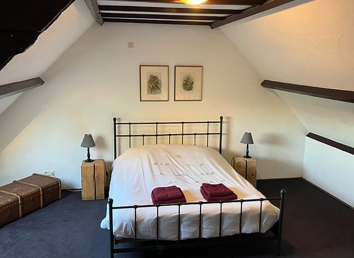 Geniessen Sie den ruhigen Garten des Ferienhauses in Boxtel, Nordbrabant, mit einer rustikalen Terrasse inmitten der ueppigen Natur.