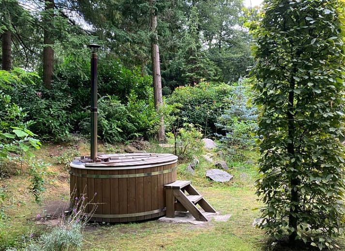 Vakantiehuis in Nuenen, een sfeervolle chalet in Hart van Brabant, Noord Brabant, omgeven door weelderige natuur.