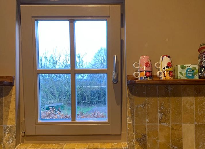 Interior of Holiday cottage in Boxtel overlooking green fields, Lennisheuvel, Heart of Brabant, North Brabant.