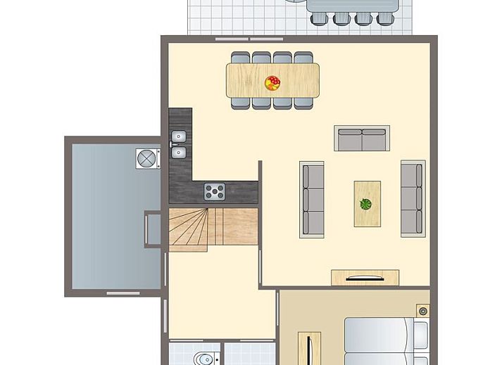 Guest house 430502 - Bungalow Noordoost Brabant - De Vers | 8-persoons bungalow | 8L