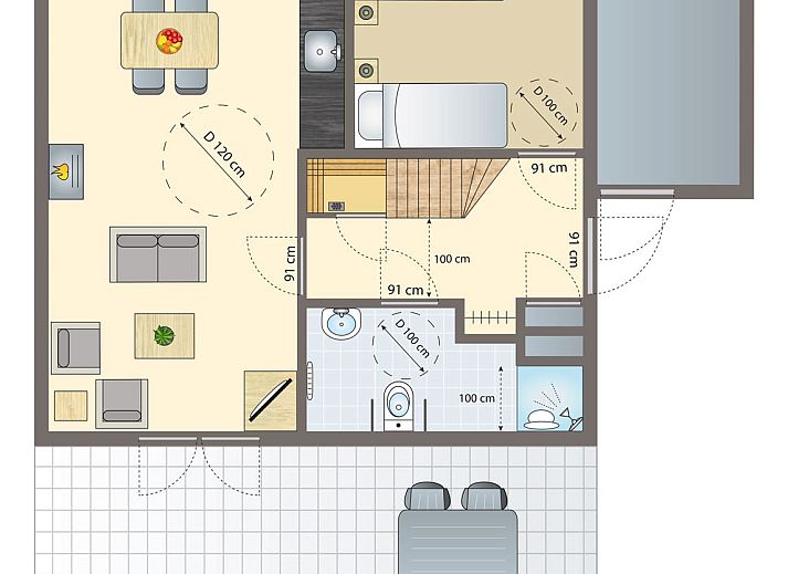 Unterkunft 430526 - Bungalow Noordoost Brabant - De Vers | 4-persoons landhuis - Extra toegankelijk | 4CT
