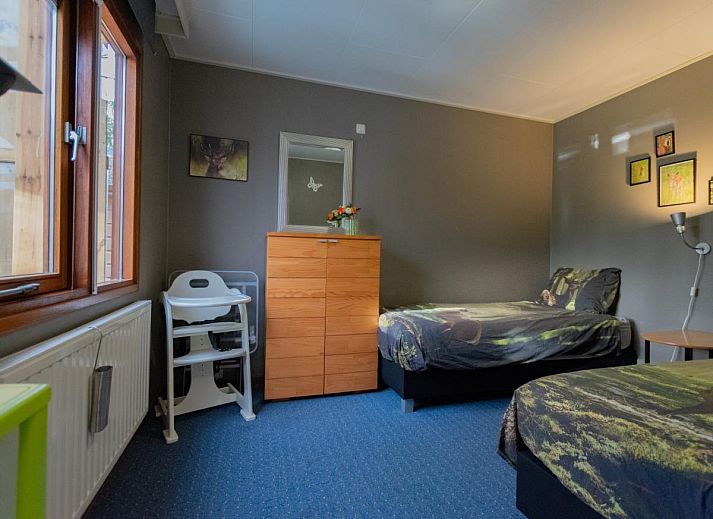 Modern living room in White Bungalow vacation home, Uden, Northeast Brabant, North Brabant.