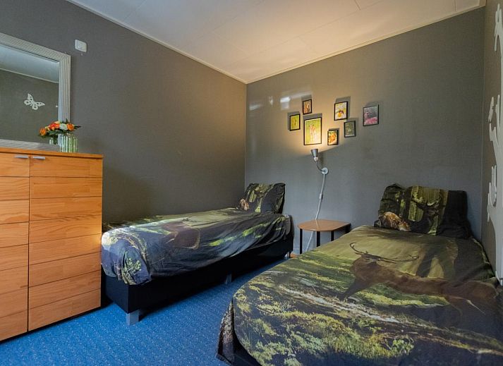 Modern living room in White Bungalow vacation home, Uden, Northeast Brabant, North Brabant.