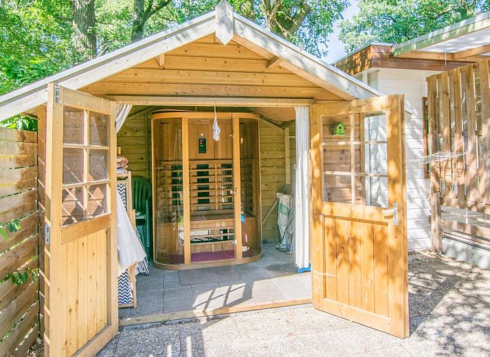 Modern living room in White Bungalow vacation home, Uden, Northeast Brabant, North Brabant.
