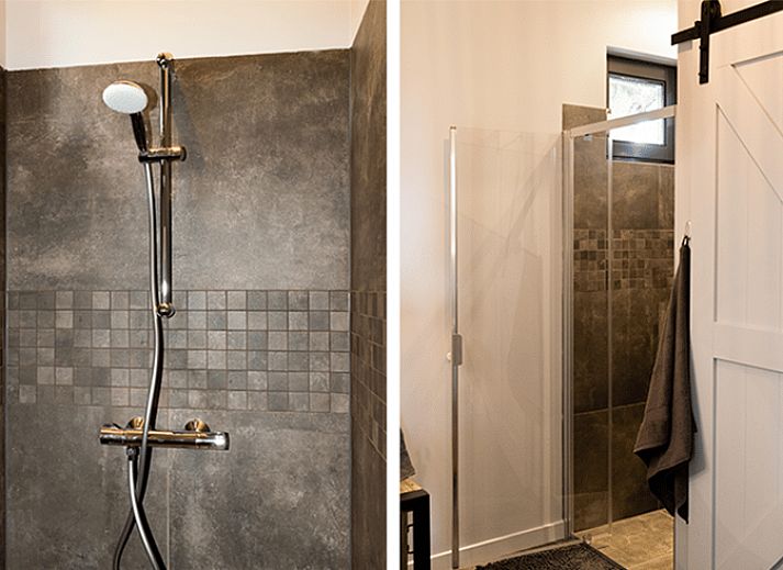 Moderne keuken in Vakantiehuisje in Wilbertoord, Noordoost Brabant met eettafel en complete voorzieningen.