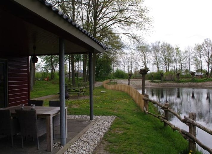 Beautiful view of pond at Cottage in Escharen, vacation home in northeast Brabant.
