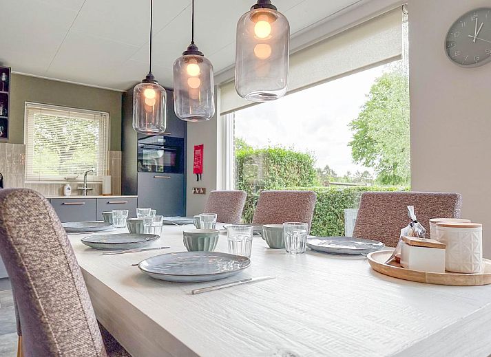 Cozy terrace of Alpacafarm Vorstenbosch vacation home in green Vorstenbosch, North Brabant.