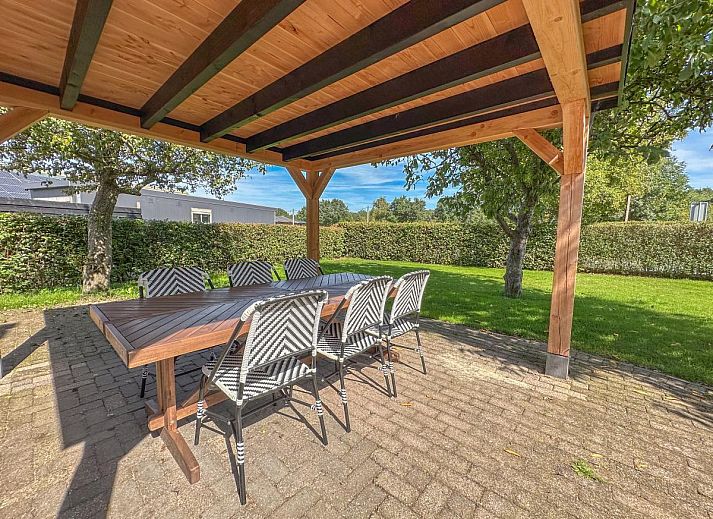 Cozy dining room of Alpacafarm Vorstenbosch vacation home in Vorstenbosch, northeast Brabant.
