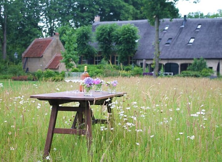 Gezellig vakantiehuis Huisje in Breda met rieten dak in het groene West Brabant, Noord Brabant.
