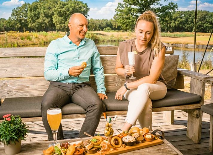 Dining table in cottage in Oosterhout, vacation home in Oosterhout, West Brabant, North Brabant.