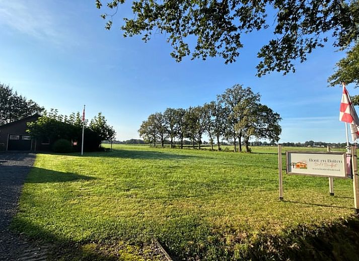 Veranda des Hauses in Sprundel, ein Ferienhaus in Nordbrabant mit rustikalem Charme.