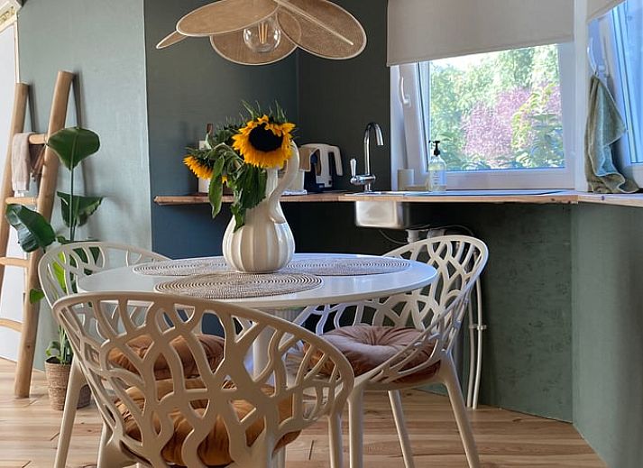 Chardonnay sign in the vineyard surroundings of Holiday home in Fijnaart, West Brabant.