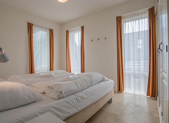 Veranda von Krab aan Zee Ferienhaus mit Blick auf die Nordseekueste in Egmond aan Zee, Nordholland.
