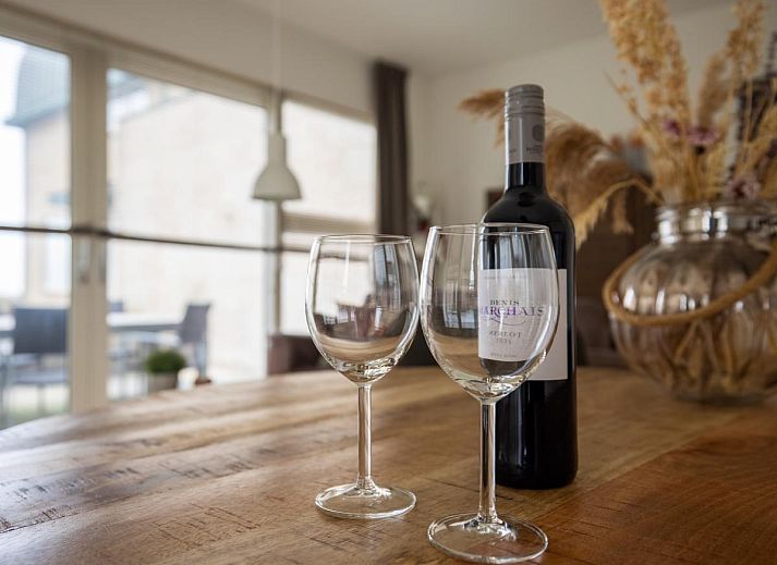 Ferienhaus Zeebaars in Egmond aan Zee, Nordholland, mit moderner Architektur und sonniger Terrasse an der Nordseekueste.