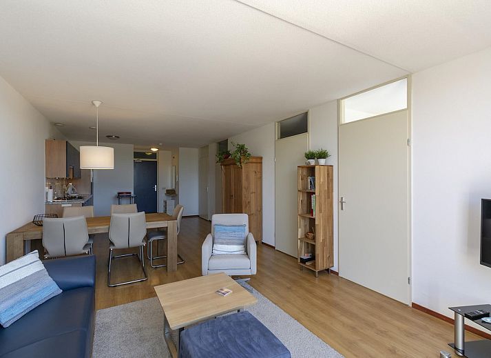 Sunny terrace at Duinerei C002 Groote Keeten vacation home in Callantsoog, North Sea coast, North Holland.