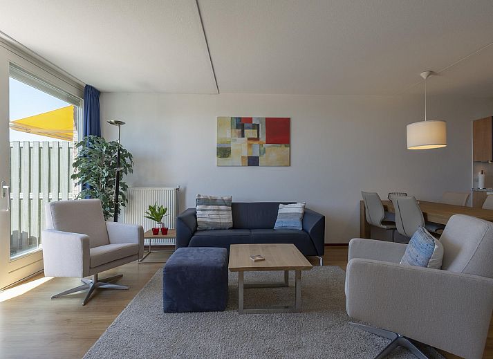 Exterior facade of Duinerei C002 Groote Keeten vacation home in Callantsoog, North Sea coast, North Holland.