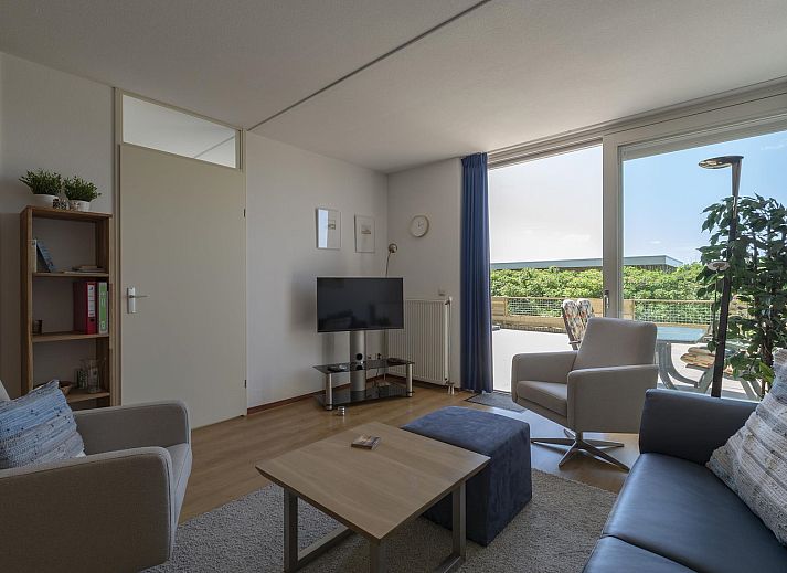 Exterior facade of Duinerei C002 Groote Keeten vacation home in Callantsoog, North Sea coast, North Holland.