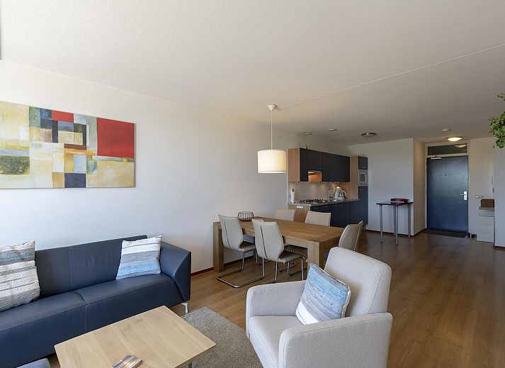 Exterior facade of Duinerei C002 Groote Keeten vacation home in Callantsoog, North Sea coast, North Holland.