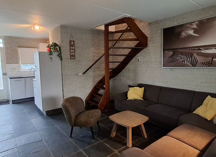 Guest house 4504150 - Holiday property Noordzeekust - Vakantiehuis Ferienbungalow Abbes mit Garten und Terrasse