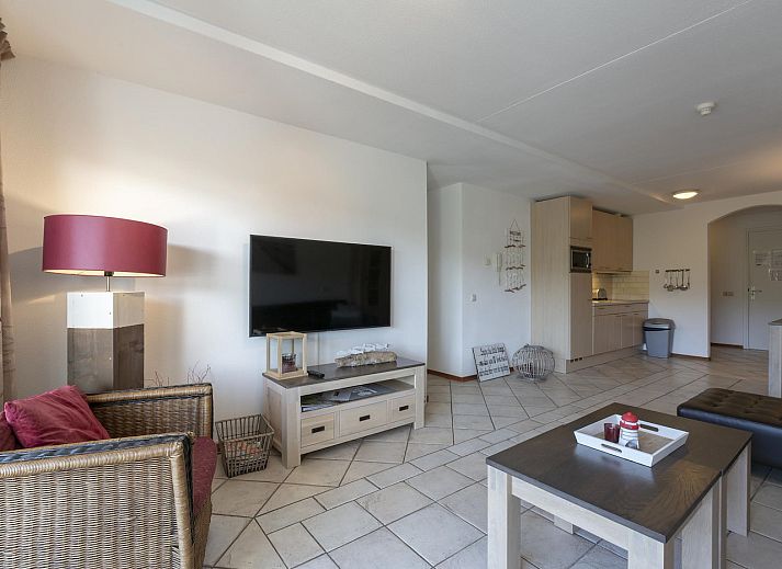 Gemuetliches Wohnzimmer im Ferienhaus Wijde Blick 211 Callantsoog, Nordseekueste, Nordholland.