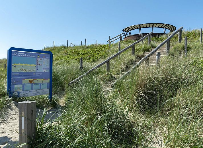 Zufahrtsweg zum Wijde Blick 307 Callantsoog, Ferienhaus an der Nordseekueste, Nordholland.