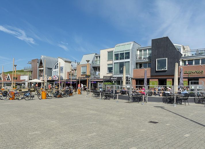 Private terrace of Dorpsplein 23E Callantsoog vacation home, ideal for relaxation, North Holland.