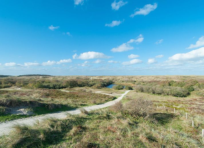 Private terrace of Dorpsplein 23E Callantsoog vacation home, ideal for relaxation, North Holland.